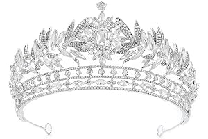 FUMUD Crown: Baroque Queen Crown for Regal Elegance