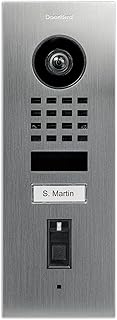 DoorBird D1101FV Fingerprint 50 Unterputz IP Video Türstation | Video-Türsprechanlage mit 1 Ruftaste, Fingerabdruckleser, WLAN, Bluetooth, HD-Video, Bewegungssensor, in Edelstahl V2A