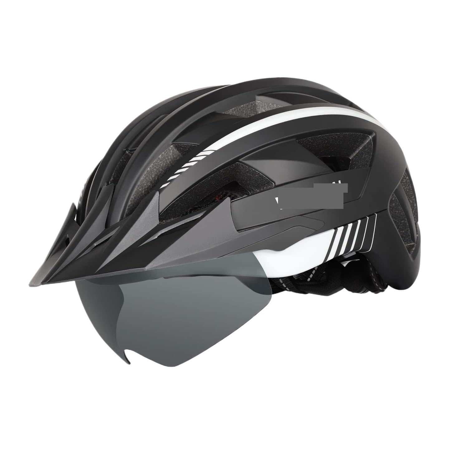 Kask Rowerowy Kask Szosowy Kask Rowerowy Z Ładowaną Przez USB Lampką LED, Zdejmowane Okulary Magnetyczne, Wizjer Oddychający Kasku Rowerowego