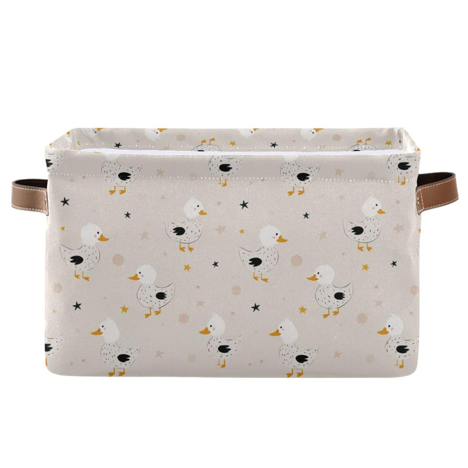 Panier de rangement vêtements en tissu imperméable et pliable colverts 2 pièces