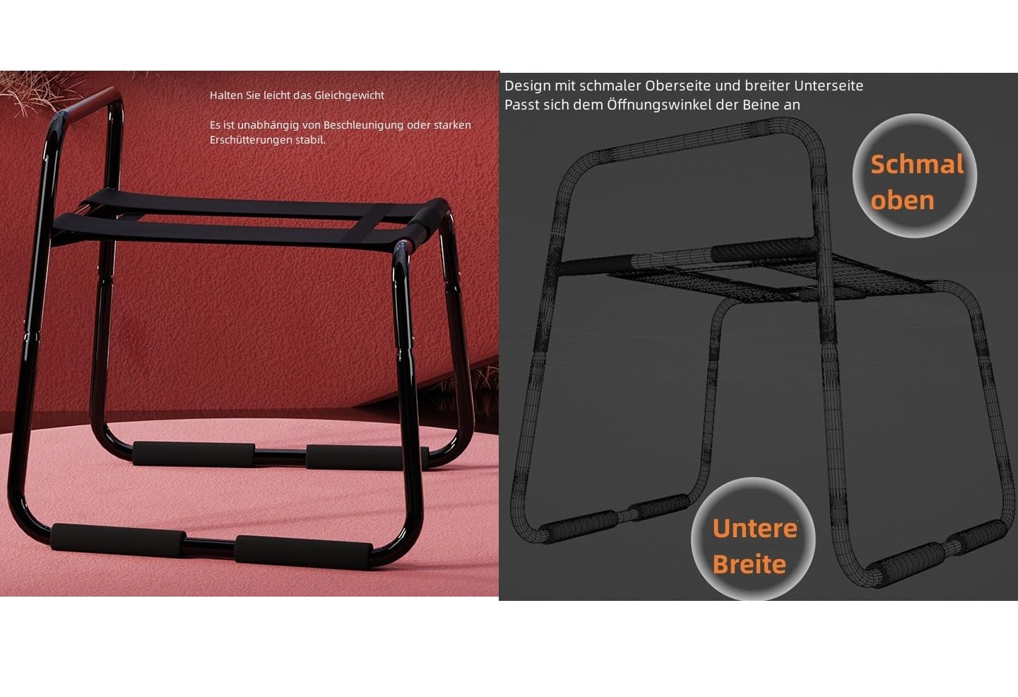 Sexmöbel - Sedia erotica per bondage, giocattolo sessuale, coppia di poltrone sessuali, con cinghia elastica, per alleviare il dolore, multifunzione, fino a 120 kg