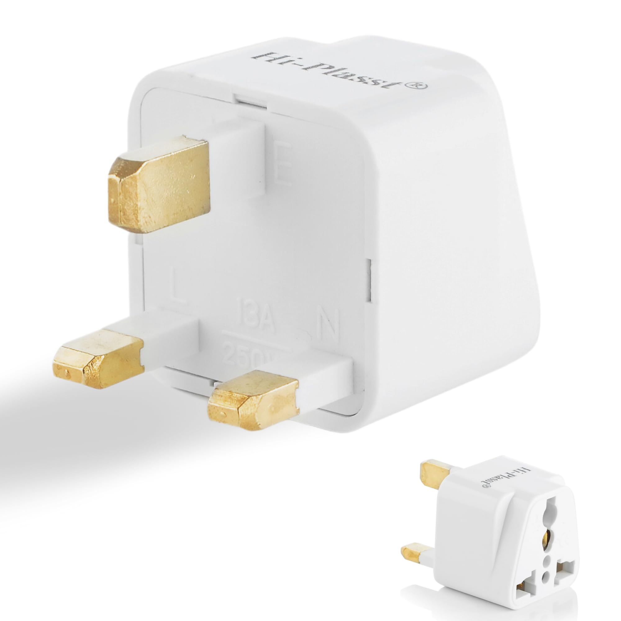 Hi-Plasst India to UK Adapter (Type-G Plug) - 1pc Pack - UK Converter for Indian Plugs & Devices, Dubai, Singapore, Malaysia - Travel Plug Adapter with Universal Socket (White)-image-13