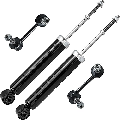 Miniatura 109 de Detroit Axle - Amortiguadores traseros para Chevrolet Equinox GMC Terrain Pontiac Torrent Saturn Vue Suzuki XL-7, 2 Amortiguadores traseros