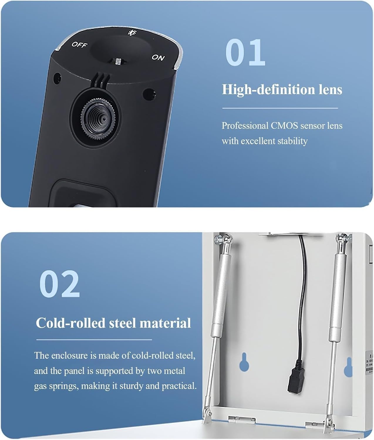 Cámara de documentos USB de montaje en pared con escáner inteligente, alta resolución, enfoque manual/automático, anotaciones en pizarra blanca, para enseñanza y presentaciones. (Pixels 10million )