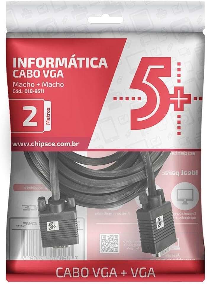Cabo Vga para Vga 2 metros com Filtro Chipsce - 018-9511