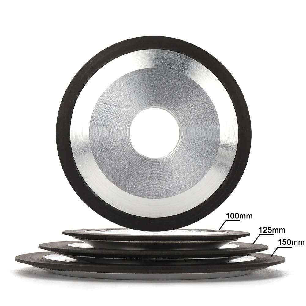 Dischi da taglio diamantati Turbo Saw Blade, Disco abrasivo diamantato da 100/125/150 mm Disco abrasivo in resina for affilatura di frese in acciaio al tungsteno(150x32x10x8 320)