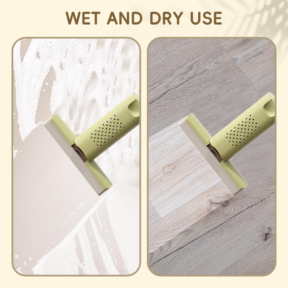 Faltbarer handwaschbarer Mini-Mopp, tragbarer selbstauswringender kleiner Mop, selbstdrückender Mini-Schwamm-Mopps, leistungsstarker saugfähiger Mopp, Mini-einfacher Wischmopp für Küche, Badezimmer,