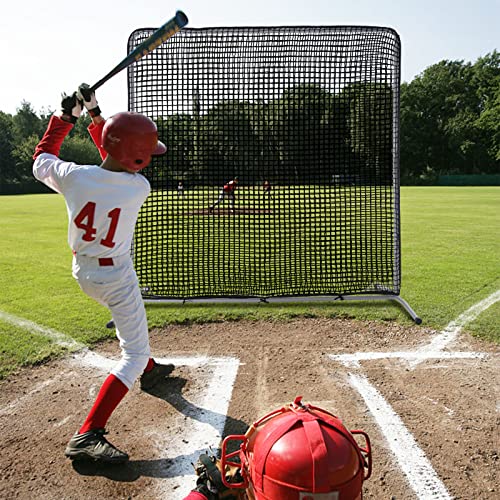 Kaidida Softball Baseball Pitching L Screen Protector Net 7X7 Ft Mini L Screen Baseball Net Portable For Batting Cage Indoor Outdoor Portable Baseball Softball Protective L Pitching Screen Net #TOP6