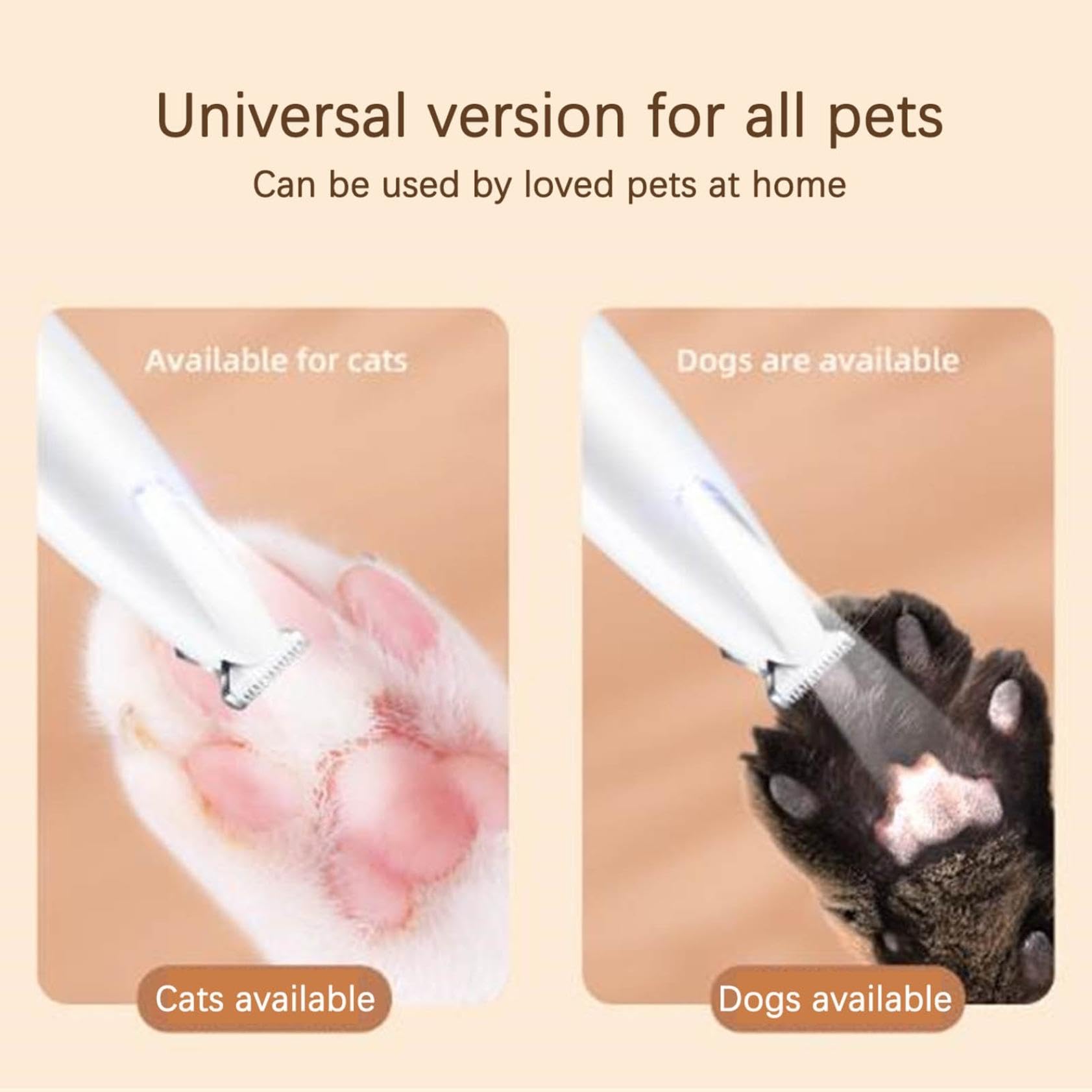 Tondeuse Pour Chat – Tondeuse Électrique De Précision Ultra-Silencieuse, Lames Sûres Et Hypoallergéniques, Ne Blessera Pas Votre Chat, Rechargeable