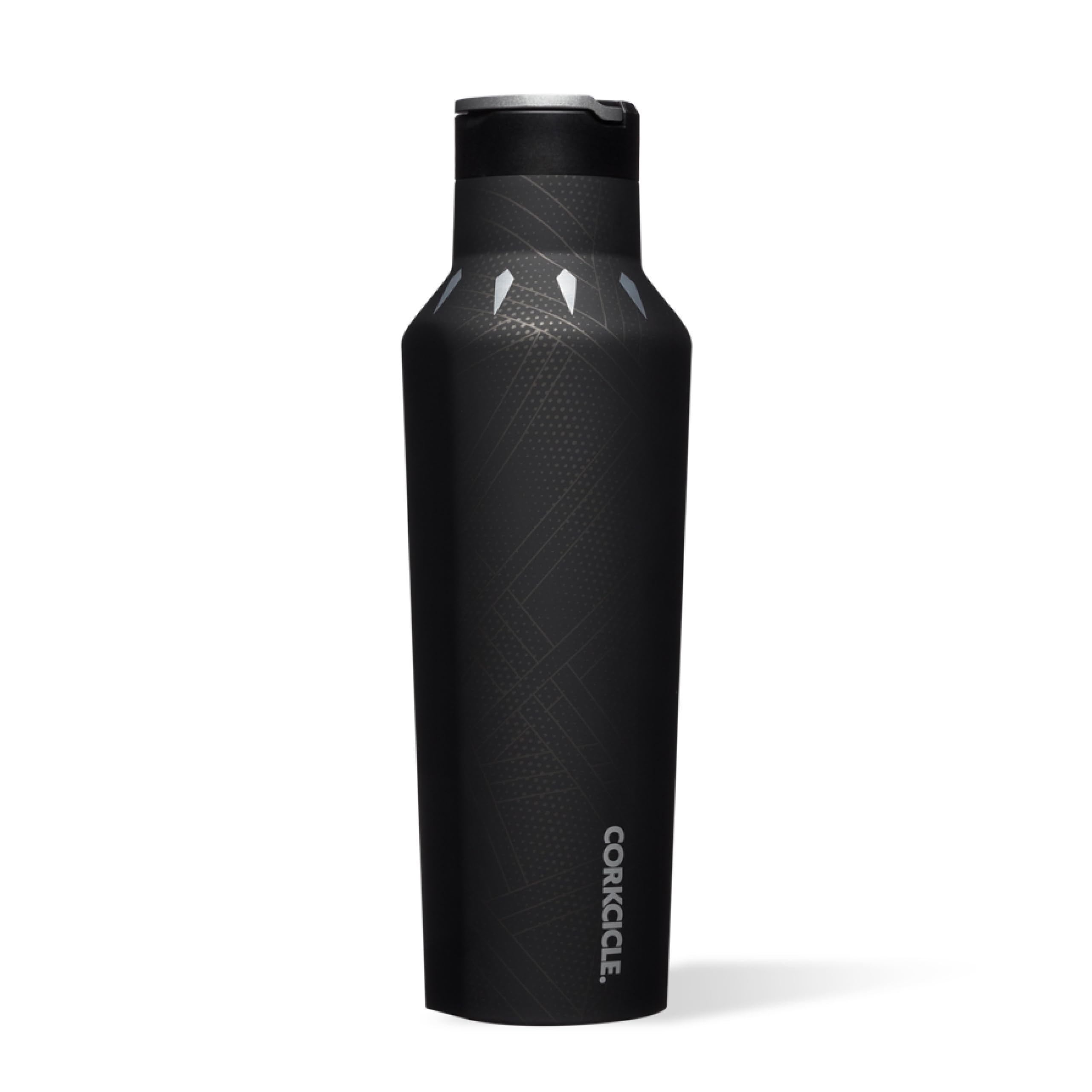Corkcicle Sport Canteen - Water Bottle & Thermos - Triple Insulated Shatterproof Stainless Steel, 20 oz, Marvel - Black Panther