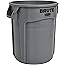 Rubbermaid BRUTE Vierkante Container 106 Liter - Grijs, Stevige Afvalbak Voor Commercieel Of Thuisgebruik