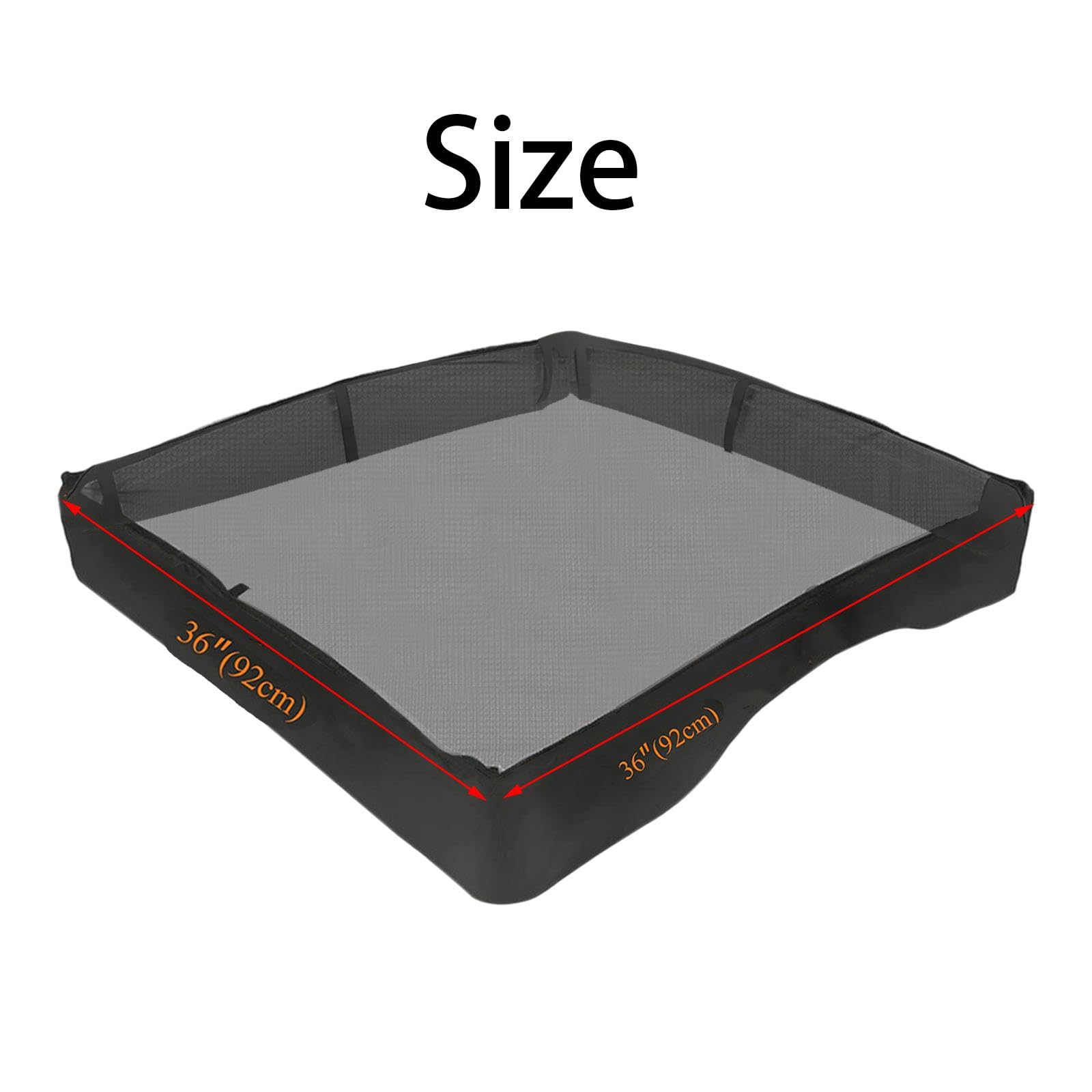 perfk Copertura per Box per Cani, Copertura Superiore Universale Resistente e Impermeabile per Cani Resistente al Sole per Box per Cani in Metallo, 36 Pollici