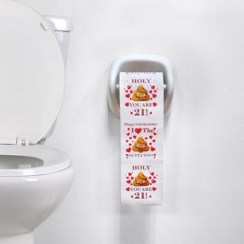 Miniatura 5 de Regalos de cumpleaños número 16 para niñas y niños, papel higiénico de broma feliz de 4 capas, decoraciones de cumpleaños 16 para hija e hijo,