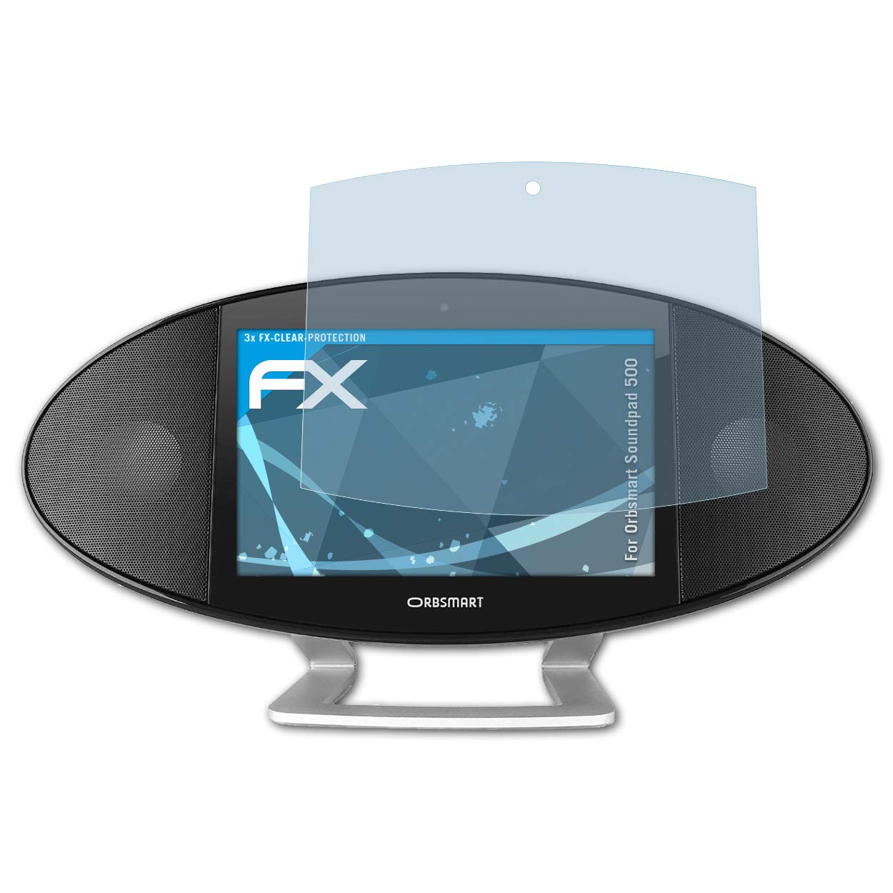 atFoliXScreen Protection Film compatible with Orbsmart Soundpad 500 Screen Protector, ultra-clear FX Protective Film (3X)