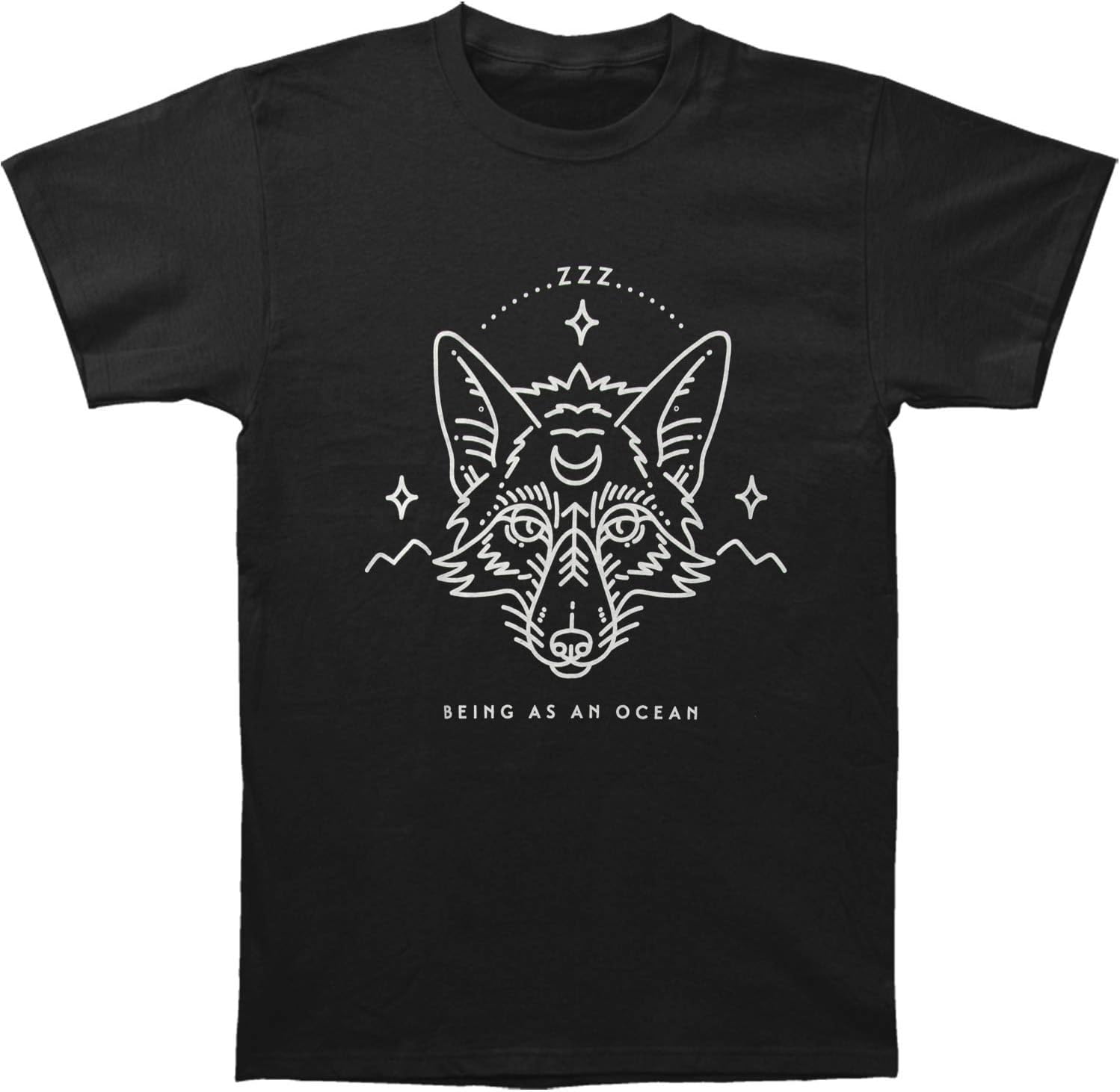 Being As An Ocean Men's Monoline Fox T-Shirt Black