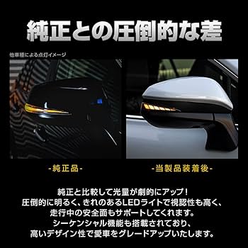 80ハリアーシェアスタイル製シーケンシャルウインカー シェアスタイル 車検対応 ハリアー 80系 60系 専用 LED