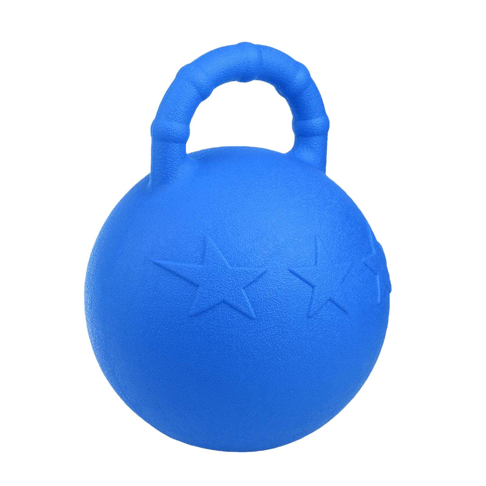 Pelota de Juego Goma, Pelota de Juguete para Perros, Pelota de Caballo para Entrenar Caballos, Accesorios de Juego, Azul Real