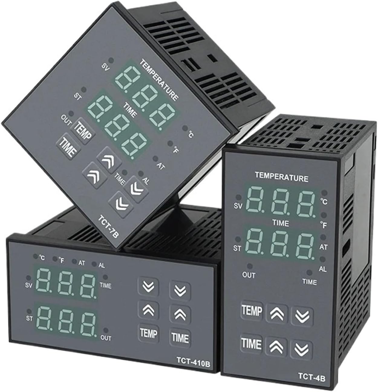 96*48 TC Multifunctional Digital Display Temperature Controller AC100-240V Timer 1Pcs(TCT-410B Relay)