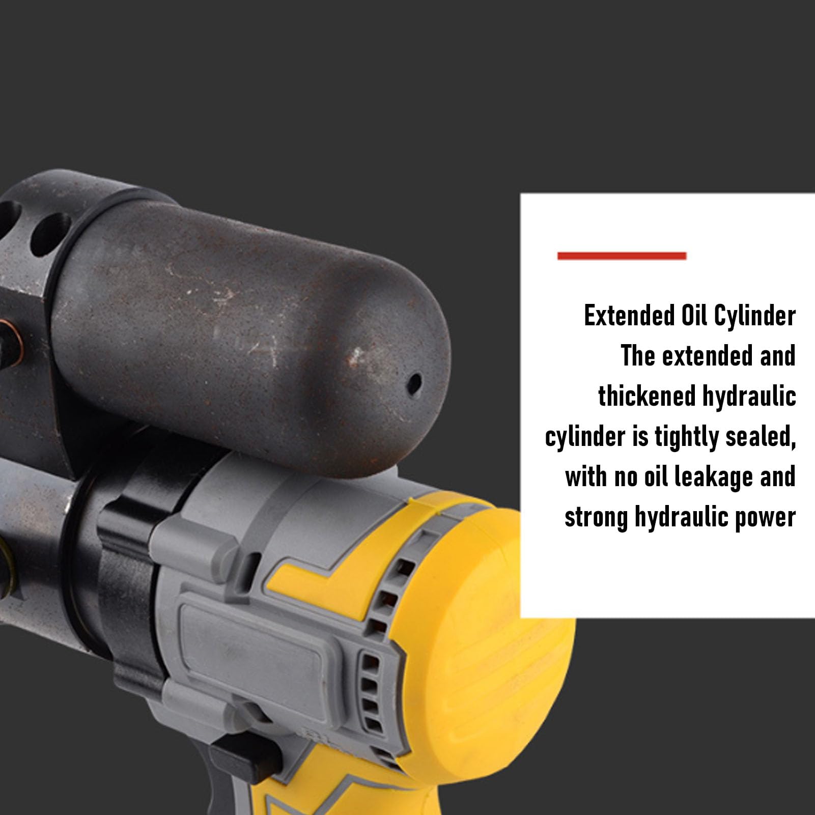 Cosiki Elektryczne Hydrauliczne Narzędzie do Zaciskania, Ulepszona Gruba, Otwarta Głowica 90KN, Odporny na Wstrząsy Korpus ze Stopu Aluminium z 10 Matrycami, do Zaciskania Końcówek