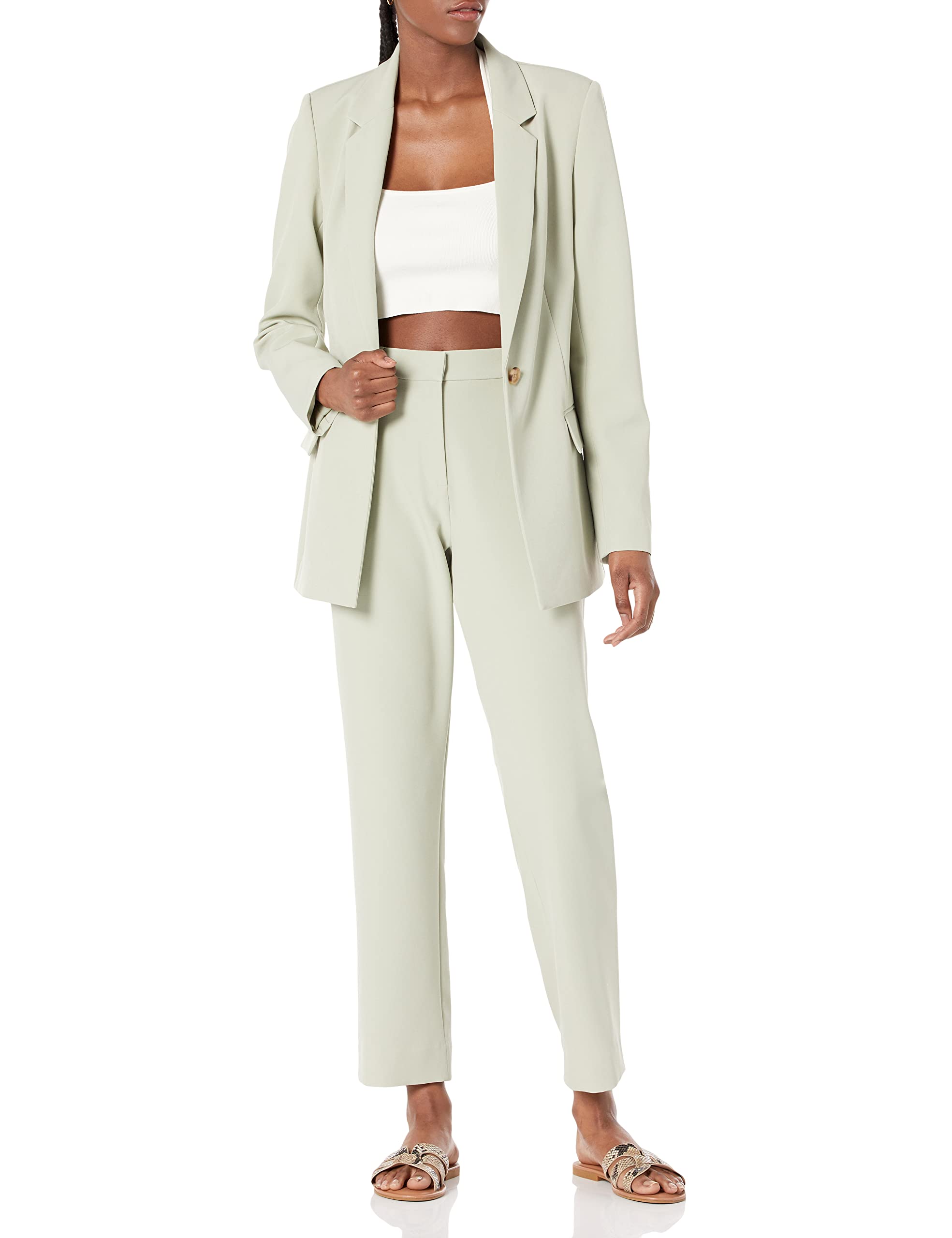 The Drop Women's Abby Flat Front Pant