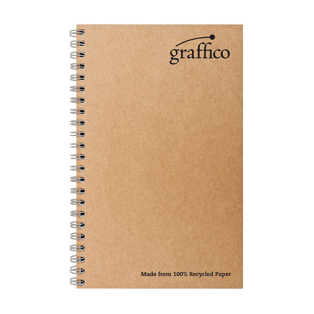 Recycled Wirebound Notebook 160Pg A5 (Pack of 10)