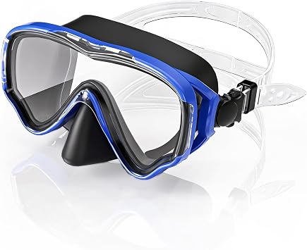 Adult Diving Masks Full Face Snorkel Mask -Anti-Fog Dry Snorkel System Prevents Leaks for Effortless Breathing