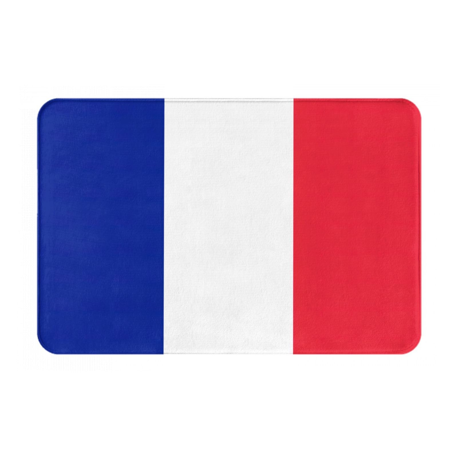 Paillasson drapeau français antidérapant et absorbant 41x61 cm