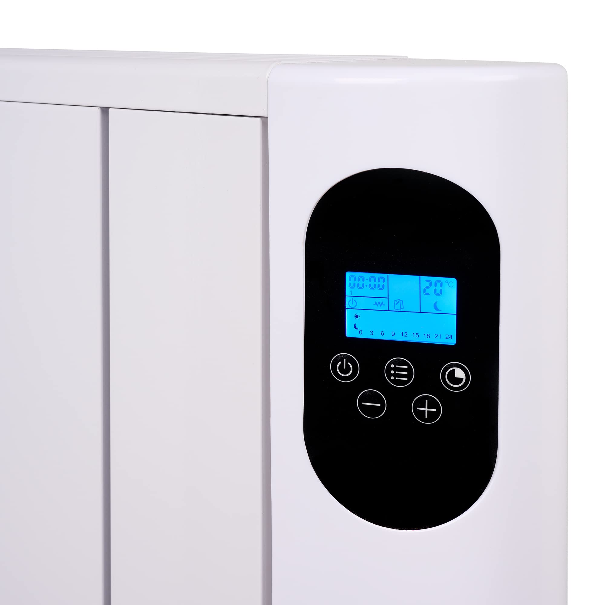 Tristar KA-5868 Calefactor emisor térmico con convección, Temporizador digital, programable y función de memoria, 7 aletas, IP24, mando a distancia, alta eficiencia de calefacción, 1500 W