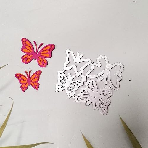 Miniatura 5 de Trdxxx Troqueles de corte de metal de mariposas, plantilla de manualidades de bricolaje, marco de tarjetas de papel, plantillas de corte para