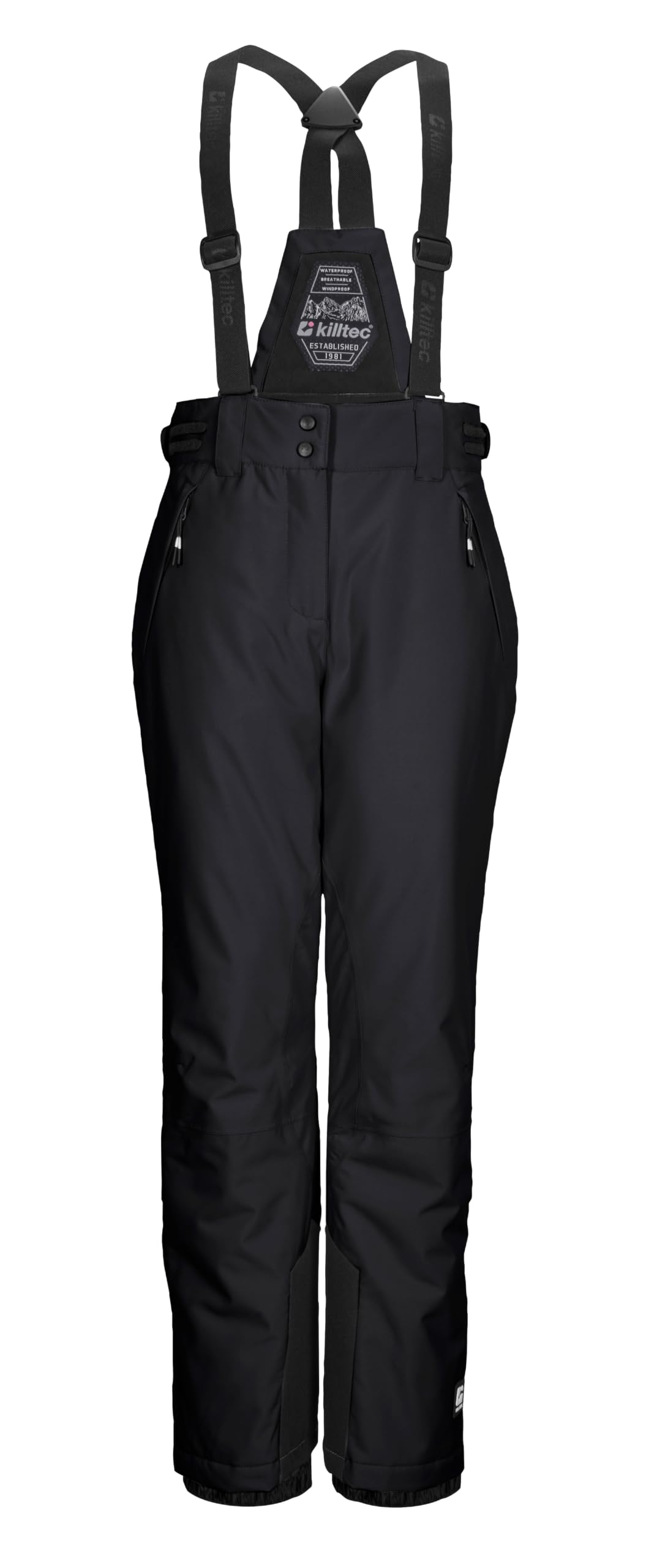 killtec Mädchen Skihose mit abnehmbarem Latz KSW 213 GRLS SKI PNTS | Funktionshose, atmungsaktiv, verschweißte Nähte, wasserdicht, winddicht, Kantenschutz, Schneefang