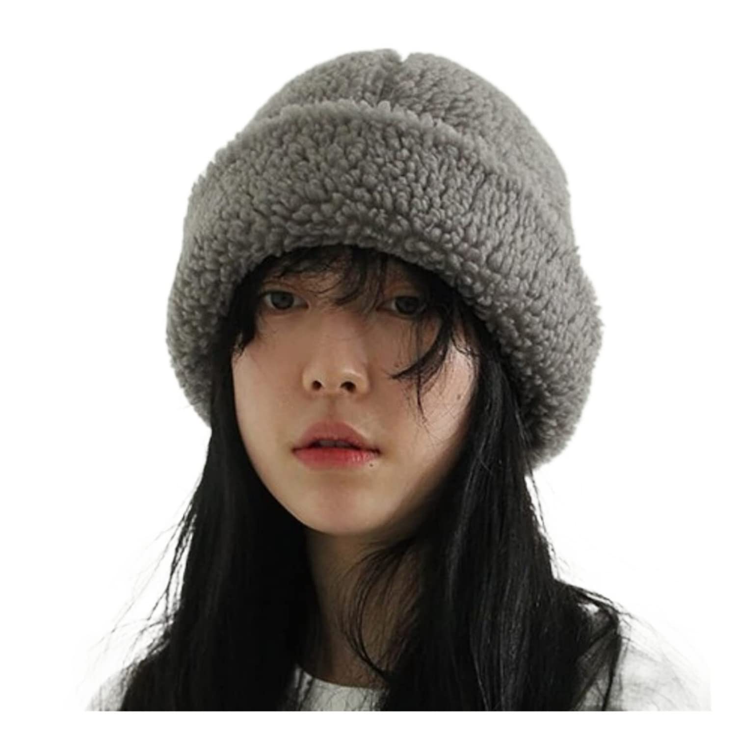 Chapeau d'hiver Bonnet pour Femme Hiver Chaud Tricot Chapeaux Doux Extensible Bonnet De Crâne Tricoté pour Temps Froid Chaud Chapeau