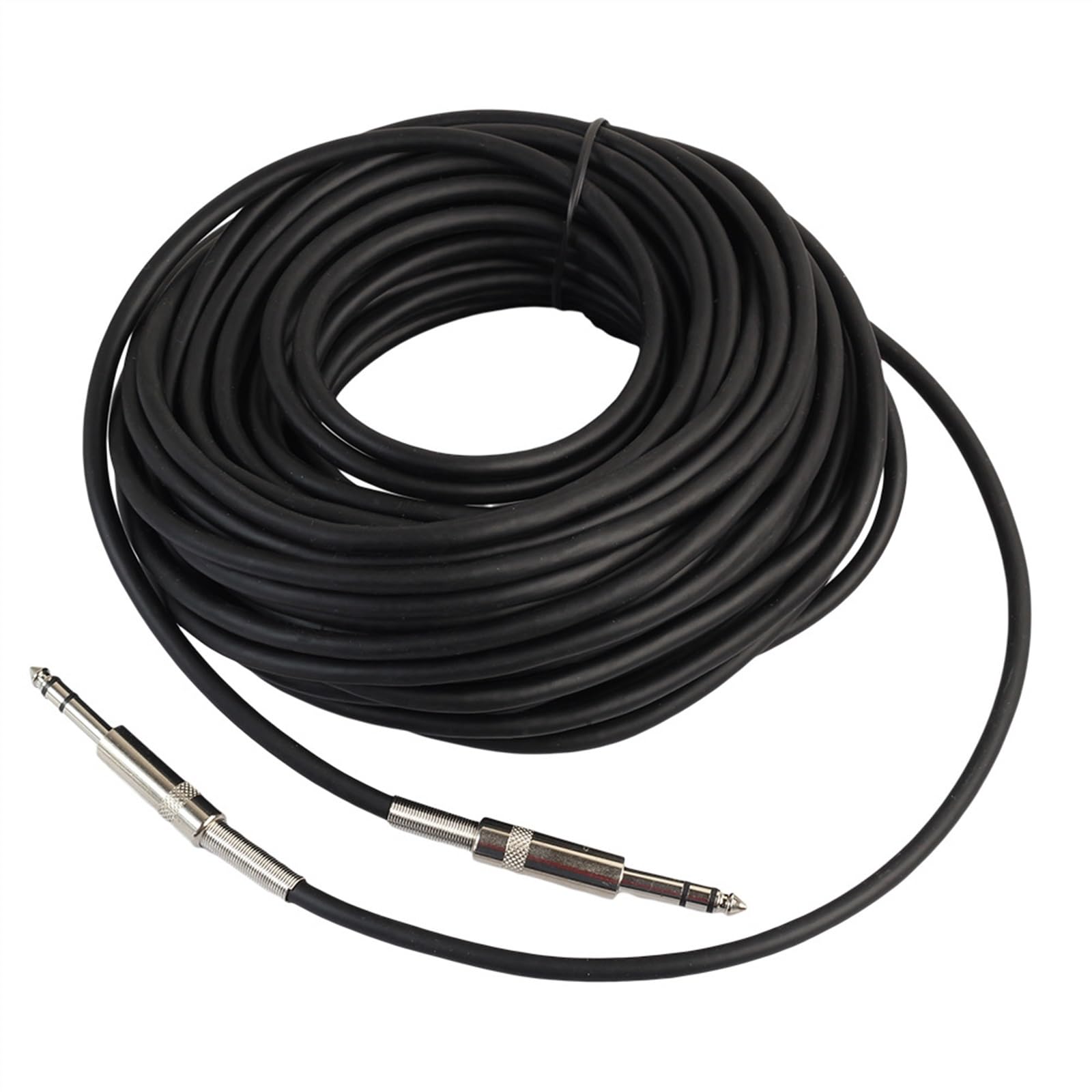 kabel audio do gitary Metalowa Wtyczka Podwójnie Ekranowany Drut 6.35mm Męski Na Publiczny Kabel Audio Wzmacniacza Miksera Gitary Elektrycznej (Color : 20 m)