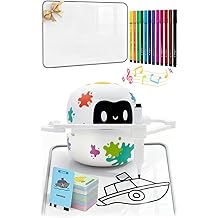 Mewaii Drawing Robot for Kids with 150 Cards &amp; Erasable Board, Educational Drawing Machine with Voice Guidance Music 12 ColorPens Montessori Painting Learning Toys Birthday Gift for Boys Girls Age 5-8