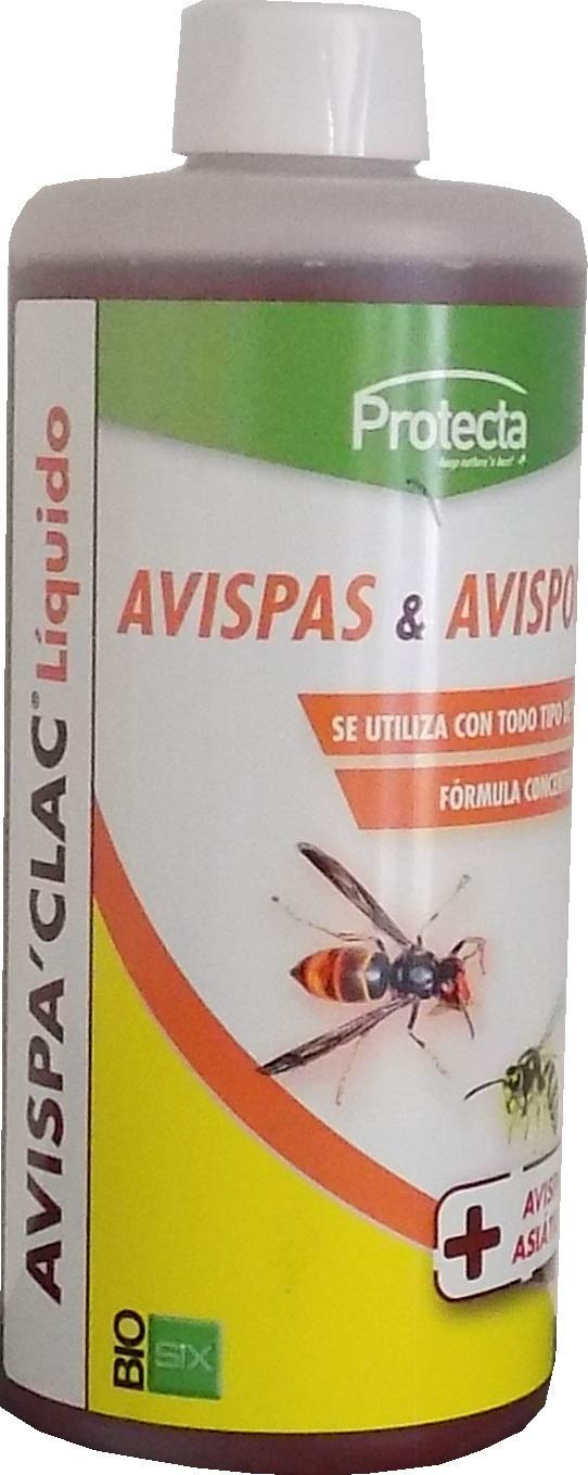 Trampa Ecológica Definitiva contra Avispas Asiáticas, Velutinas y Avispones (1 x Jaula de Captura + 1 x Líquido Atrayente Avispa' CLAC 500ml)