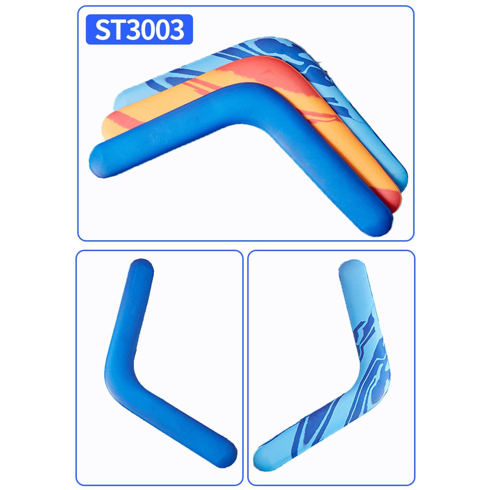 Formazione professionale Boomerangs - Attrezzatura sportiva premium a V | Design ibrido in schiuma e plastica resistente alle intemperie per giochi parco/spiaggia di 6 anni per adulti