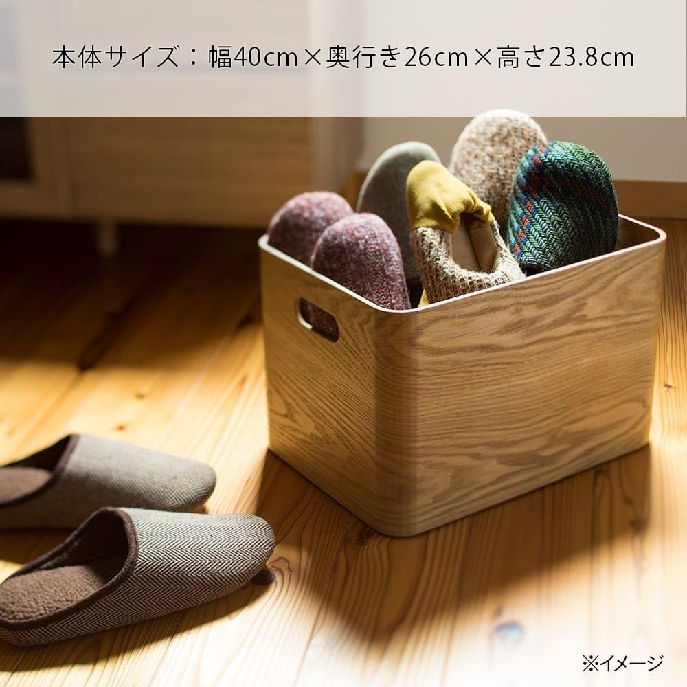 Amazon.co.jp: カインズ(CAINZ) 桐バスケット ナチュラル 幅40cm