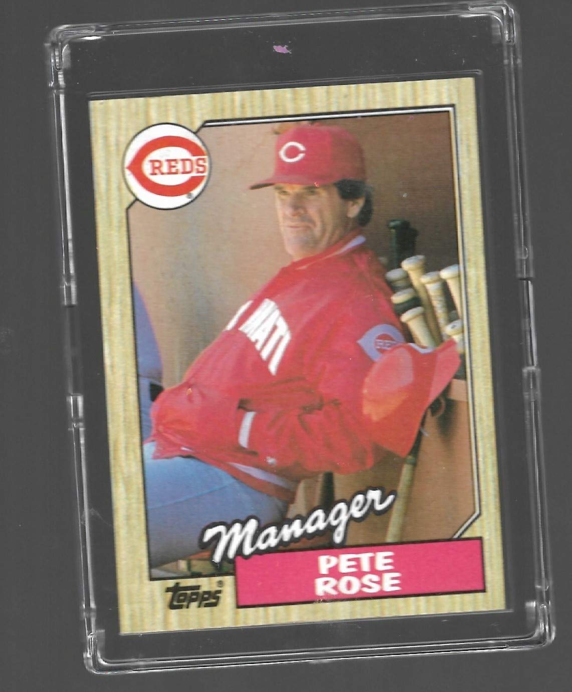 Amazon.com: Pete Rose 1987 Topps Baseball #393 - Manager - Cincinnati Reds 