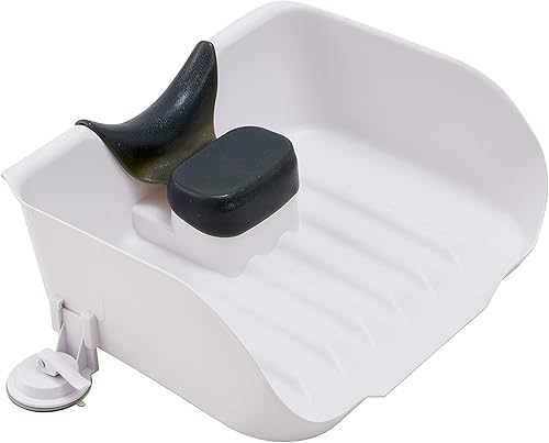 Lavabo de champú para fregadero en casa, lavabo de pelo de bebé para el hogar (blanco)