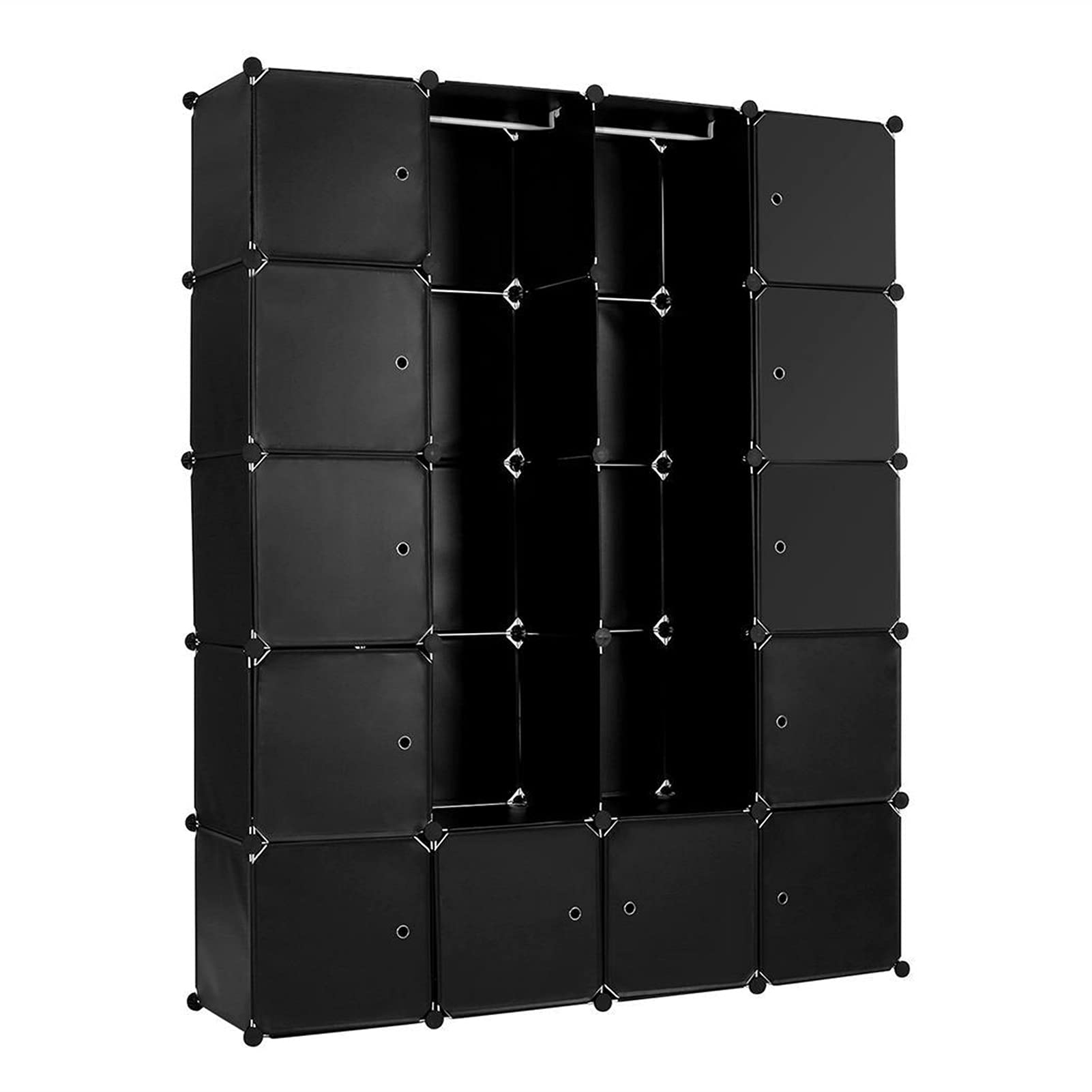 Guardaroba Pieghevole FAI DA TE Armadio 12 Cubetti e 2 Sezioni di 2 anni Sezioni dell'organizzatore dell'organizzatore dell'armadietto dell'armadio Combina Scarpe Abbigliamento Organizzatore Mobili da