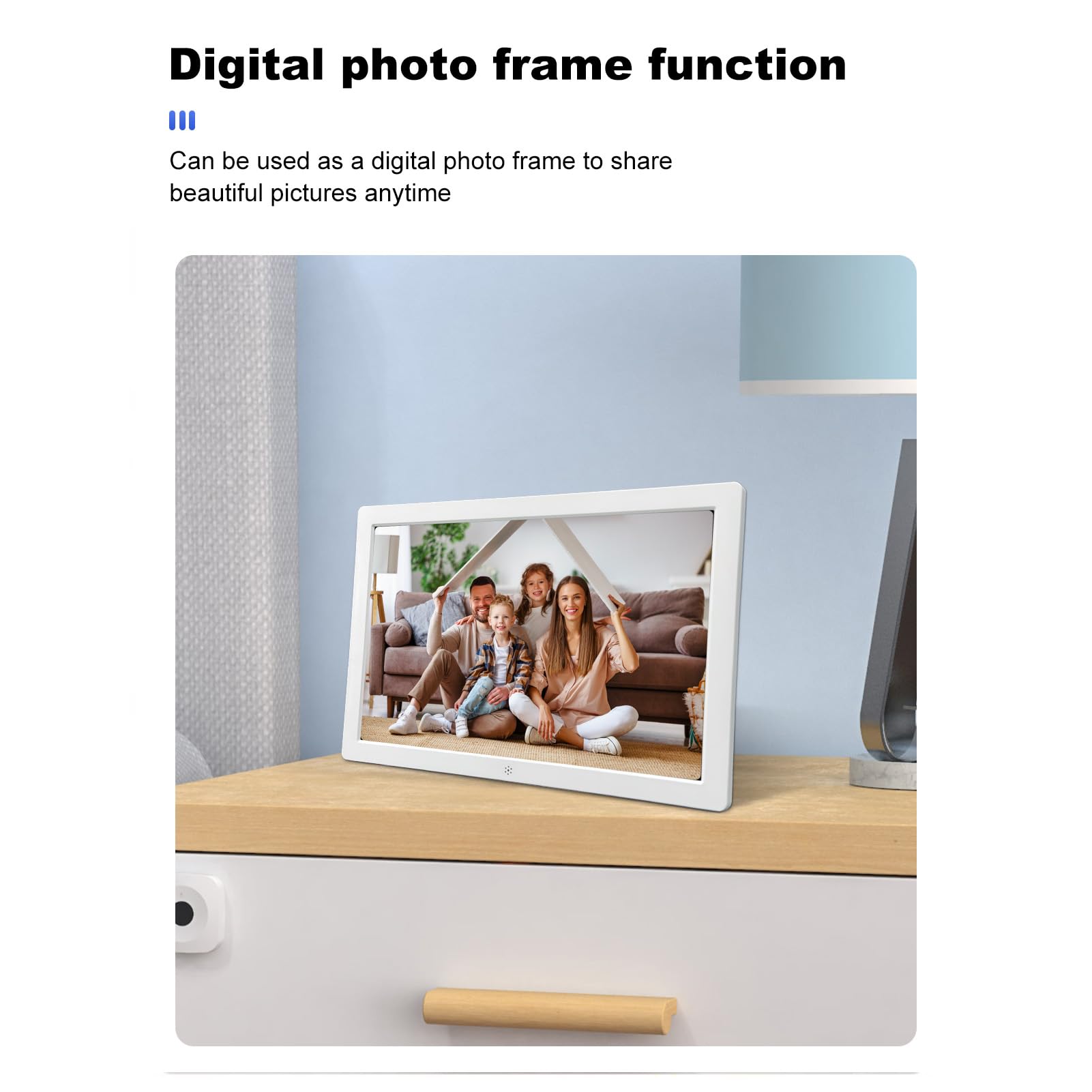 Luocute 10 Zoll Extra Große Digitaluhr mit 12 Alarmen, Erinnerungen Wecker für Termine für Senioren Demenz Alzheimer, Smart Clock Große Display Uhren