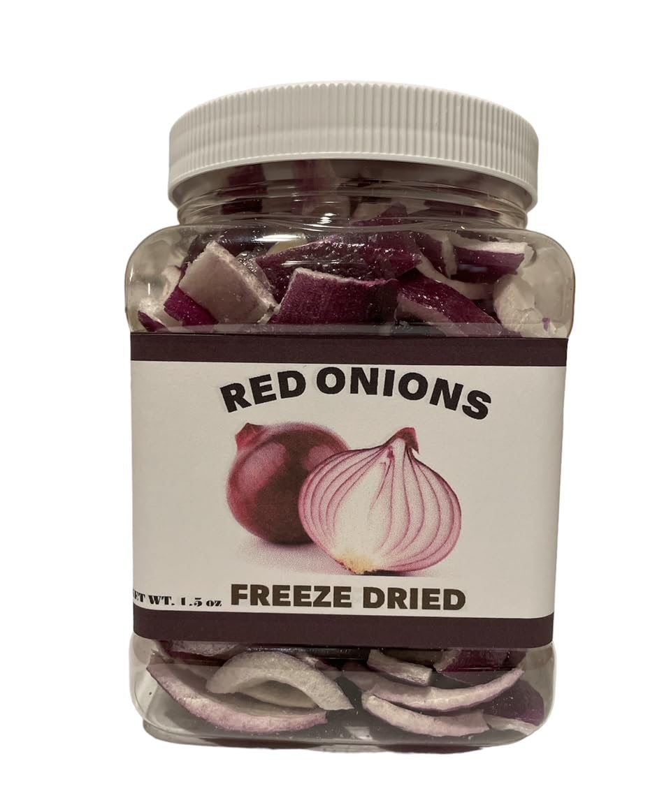 Freeze Dried Red Onions 1.5 Oz Fresh Red Onion Substitute