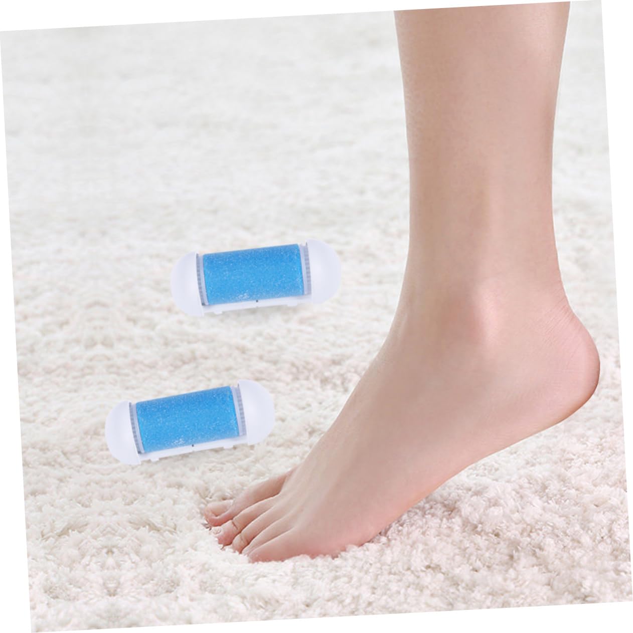 Beaupretty 30piezas Rodillos De Reemplazo Para Eléctrico Removedor De Muerta De Pies Accesorios De Exfoliación y Cuidado De Pies Color Azul