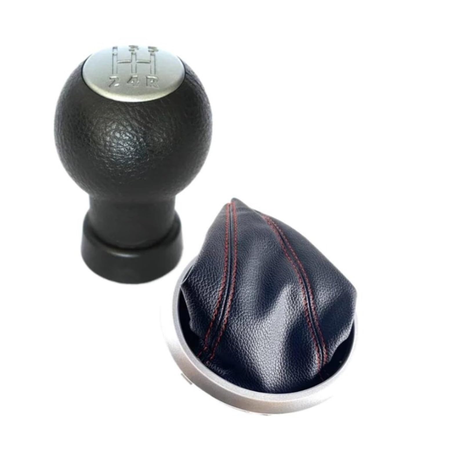 Jsyalmslw Grey Red Line Shift Lever Knob For Suzuki For Swift 2011-2017 Upgrade
