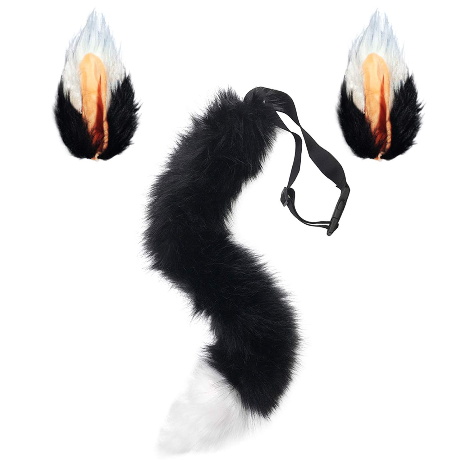 Déguisement Renard Adulte - Set Cosplay Avec Queue, Oreilles Et Gants Pour Halloween Et Soirées Thème