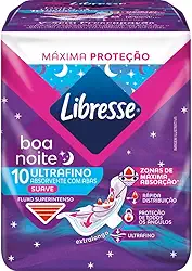 Libresse, Absorvente Ultrafino Noturno Boa Noite 10 Unidades