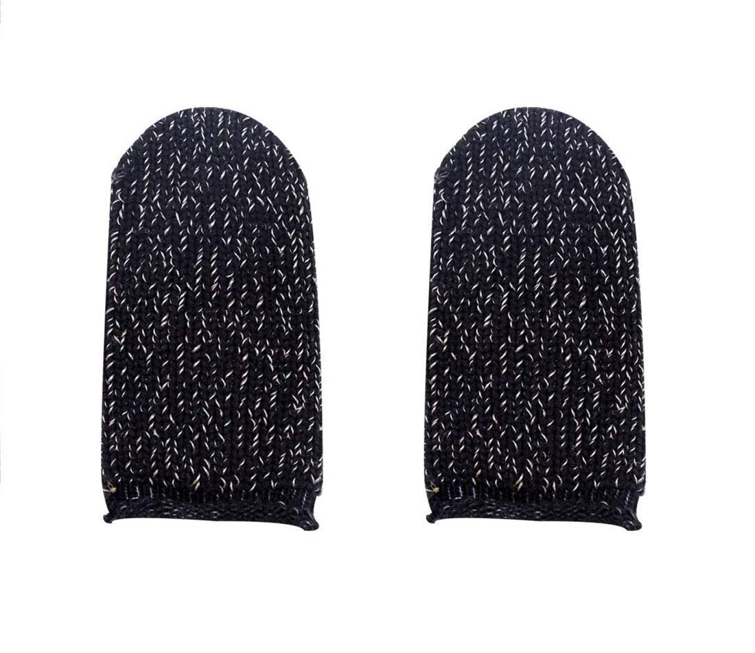 GF Pubg Anti-Slip Thumb Sleeve, Slip-Proof Sweat-Proof Professional Touch Screen Thumbs Finger Sleeve for Pubg Mobile Phone Game Gaming Gloves Made up of Rare Material (1 Pairs)