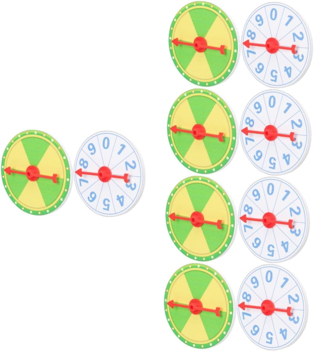 10pcs Handheld Game Wheel of Fortune Lottery Prize Wheel for Parties Adult Roulette Blank Spaces for Custom Awards