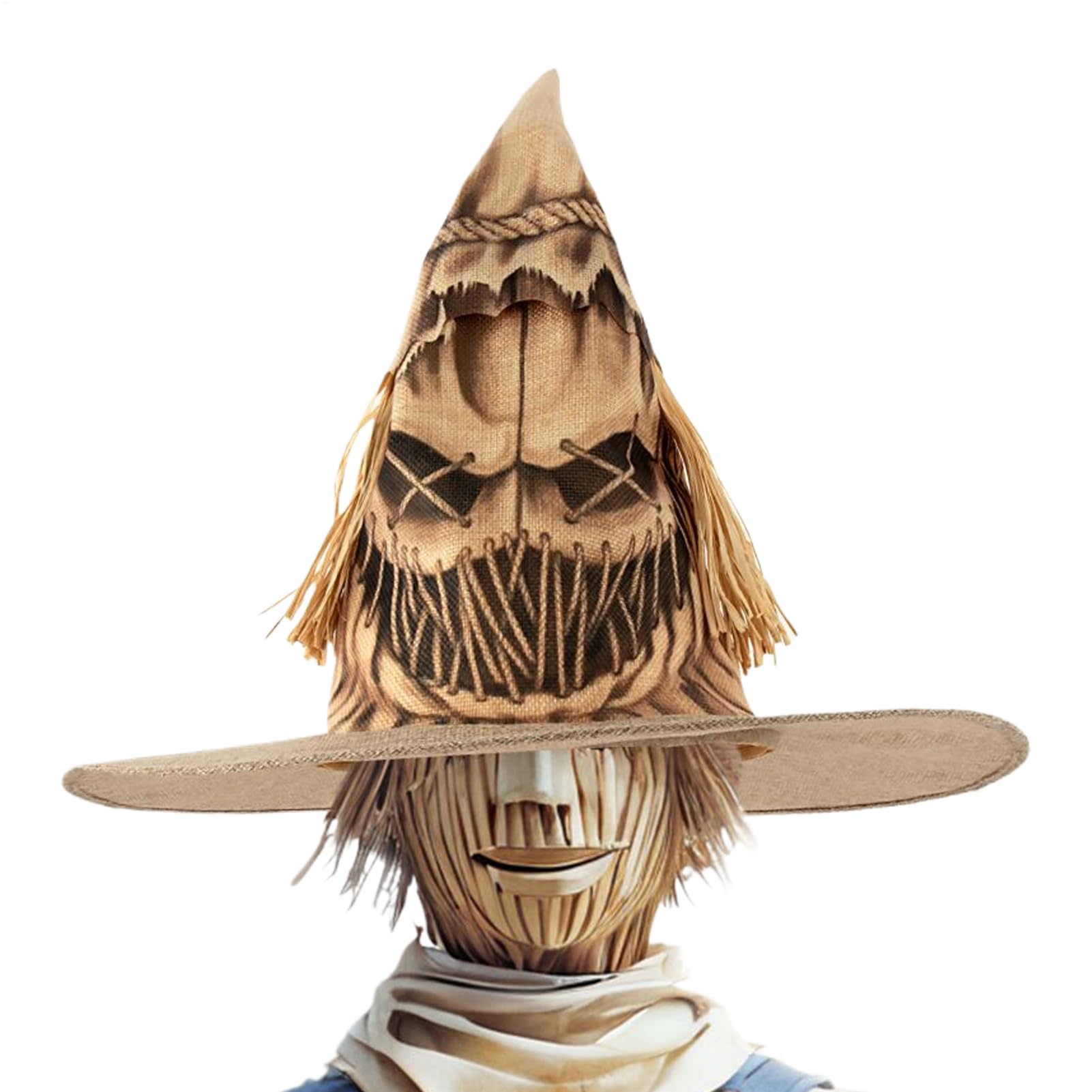 – Halloween Scarecrow Hat | Stylish Gothicism Wizard Hat - Dress Up Accessory Cosplay Props for Women Men Halloween Party Farm Theme Event Photography