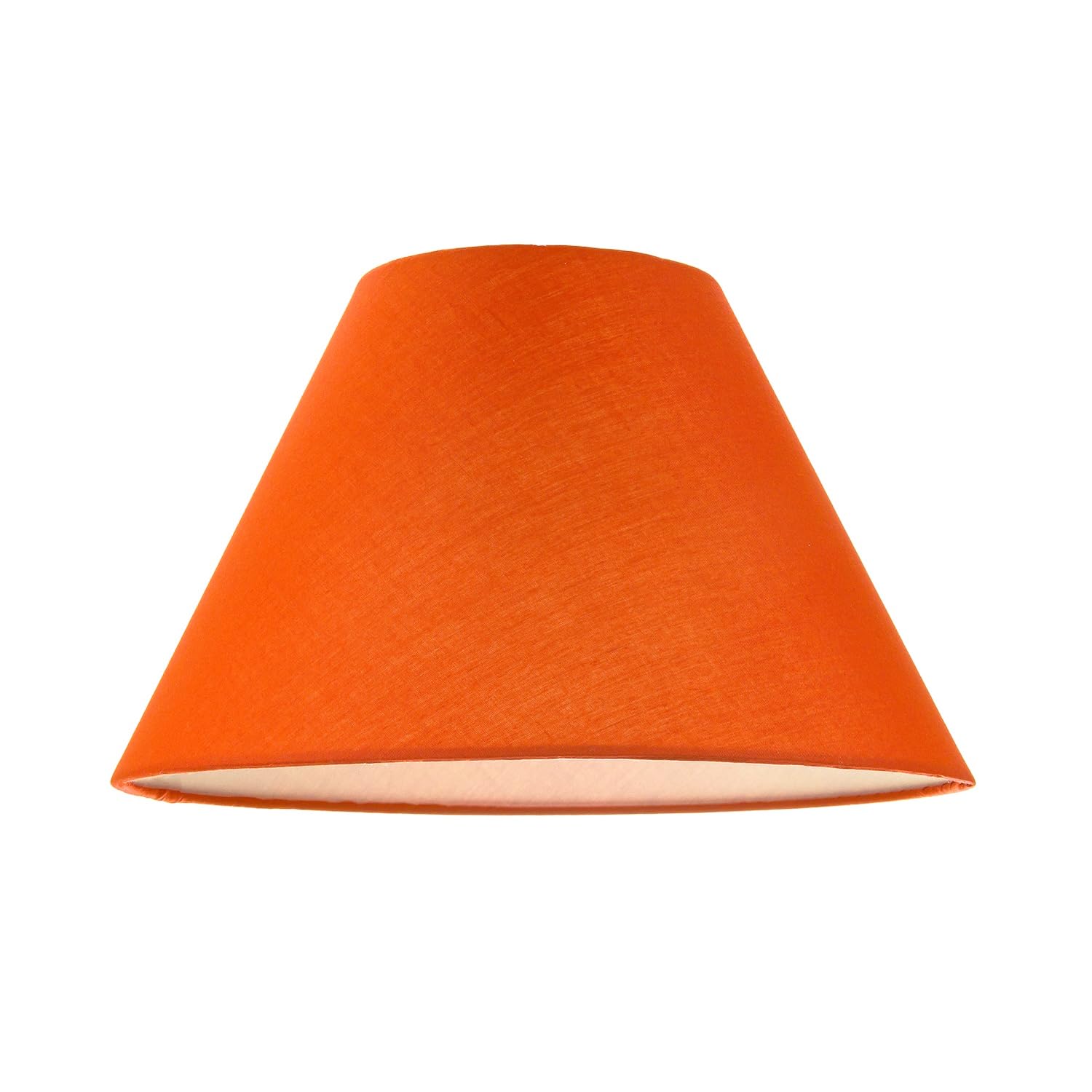 Rackhams Orange 10 Inch Vivid Cotton Coolie Shade For Table Lamp Or Pendant