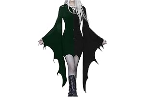 Bewitching Beauty: Vintage Goth Halloween Costume Dress